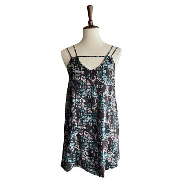 RVCA Womens Teal Rayon Thrilled Strappy Cutout Sleeveless Dress Size M - Picture 16 of 16